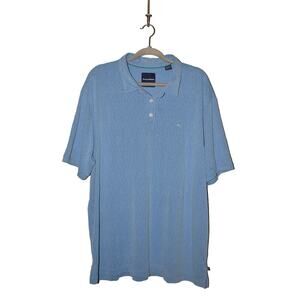 TOMMY BAHAMA $110‎ Short Sleeve Dune Drifter Polo Shirt Blue Men's XXL
